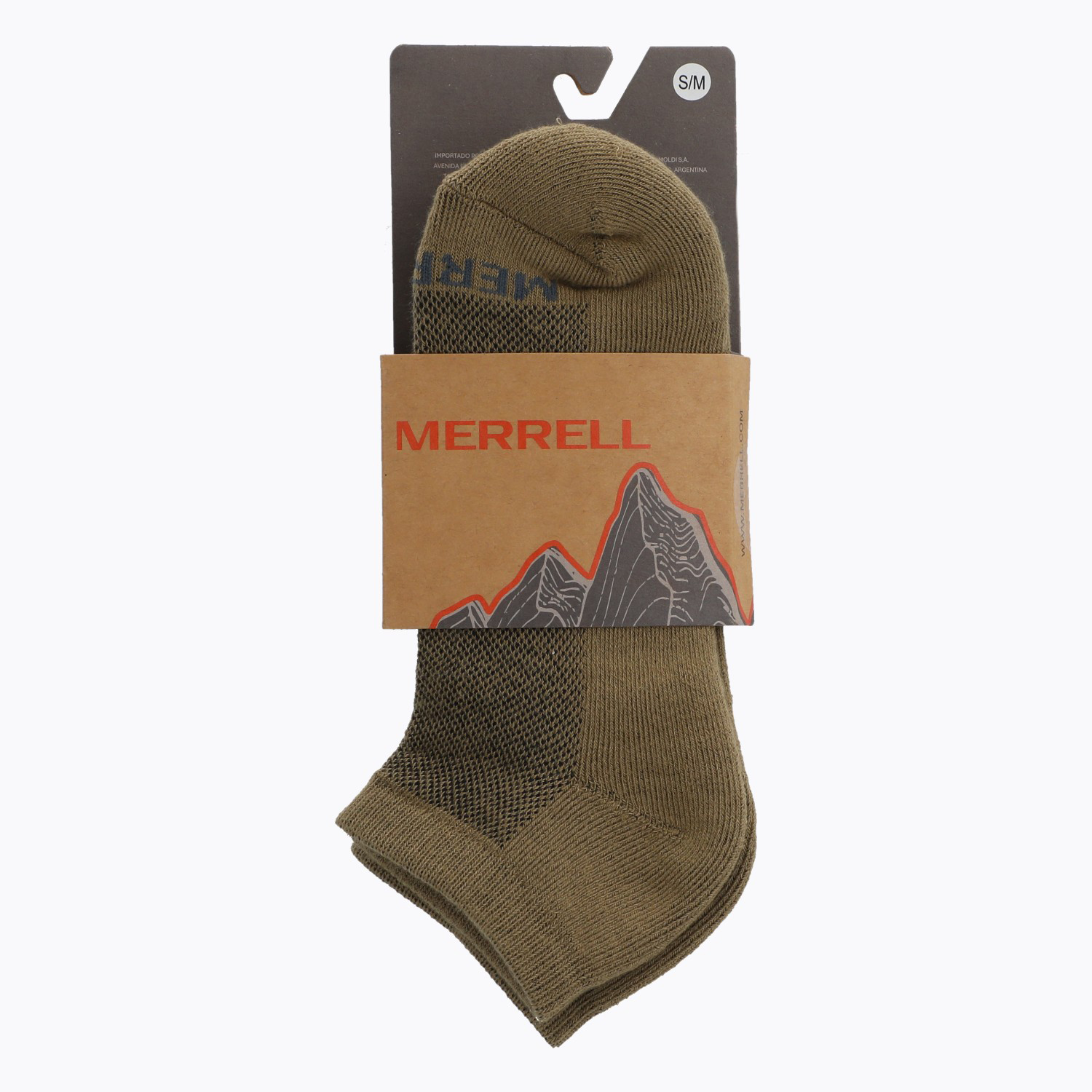 CALCETIN UNISEX ERLEN TECHNICAL 1/4 CAFE  MERRELL - 1