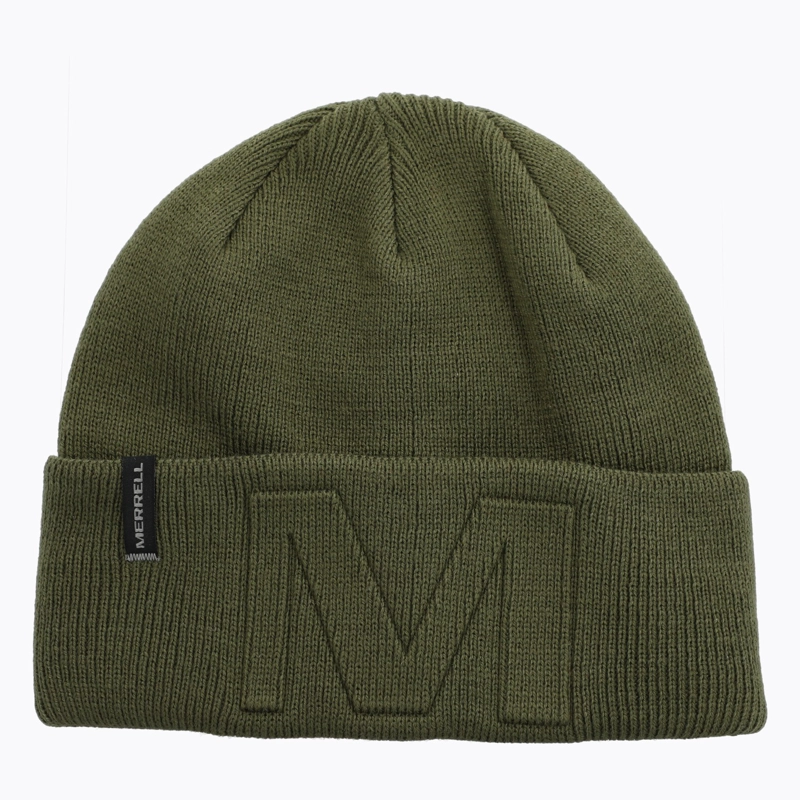 GORRO UNISEX BEANIE LOGO OVER REL VERDE MERRELL - 1
