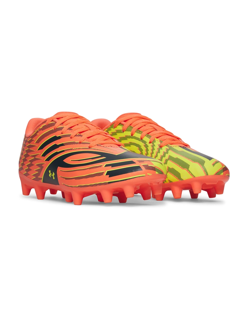 ZAPATILLA UA SHADOW CLUB 4 FG JR NARANJO NIÑO UNDER ARMOUR - 6