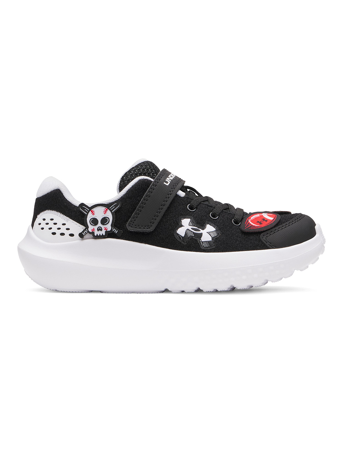 ZAPATILLA UA SURGE 4 AC PATCHES NEGRO NIÑO UNDER ARMOUR - 1