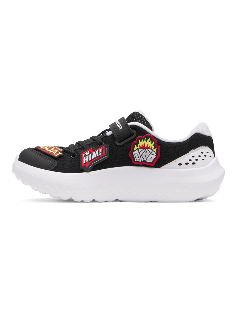 ZAPATILLA UA SURGE 4 AC PATCHES NEGRO NIÑO UNDER ARMOUR - 2