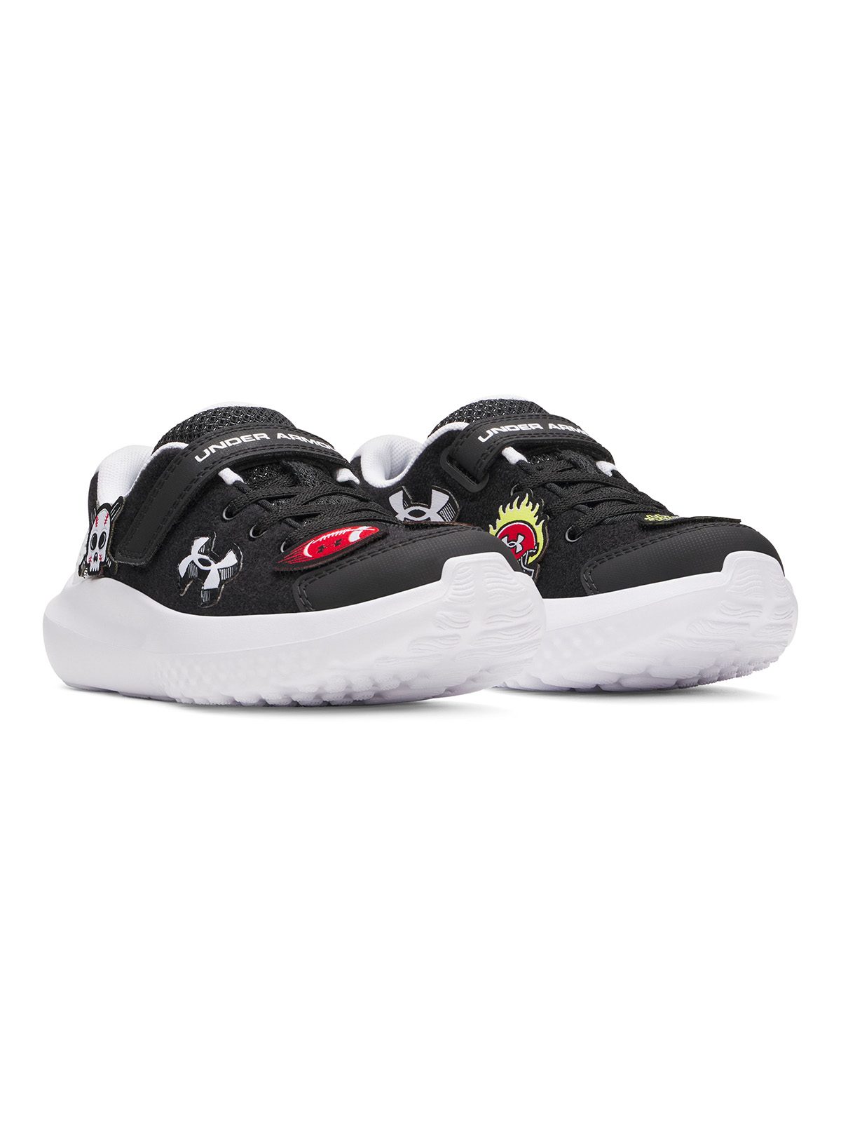 ZAPATILLA UA SURGE 4 AC PATCHES NEGRO NIÑO UNDER ARMOUR - 4