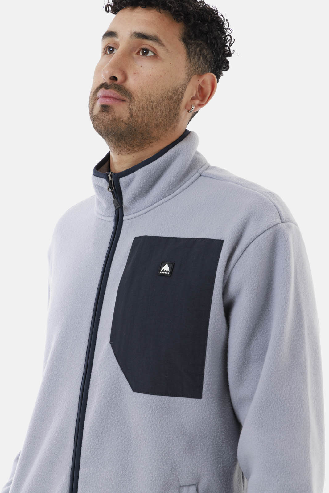 POLAR HOMBRE CINDER FULL-ZIP GRIS CLARO BURTON - 6