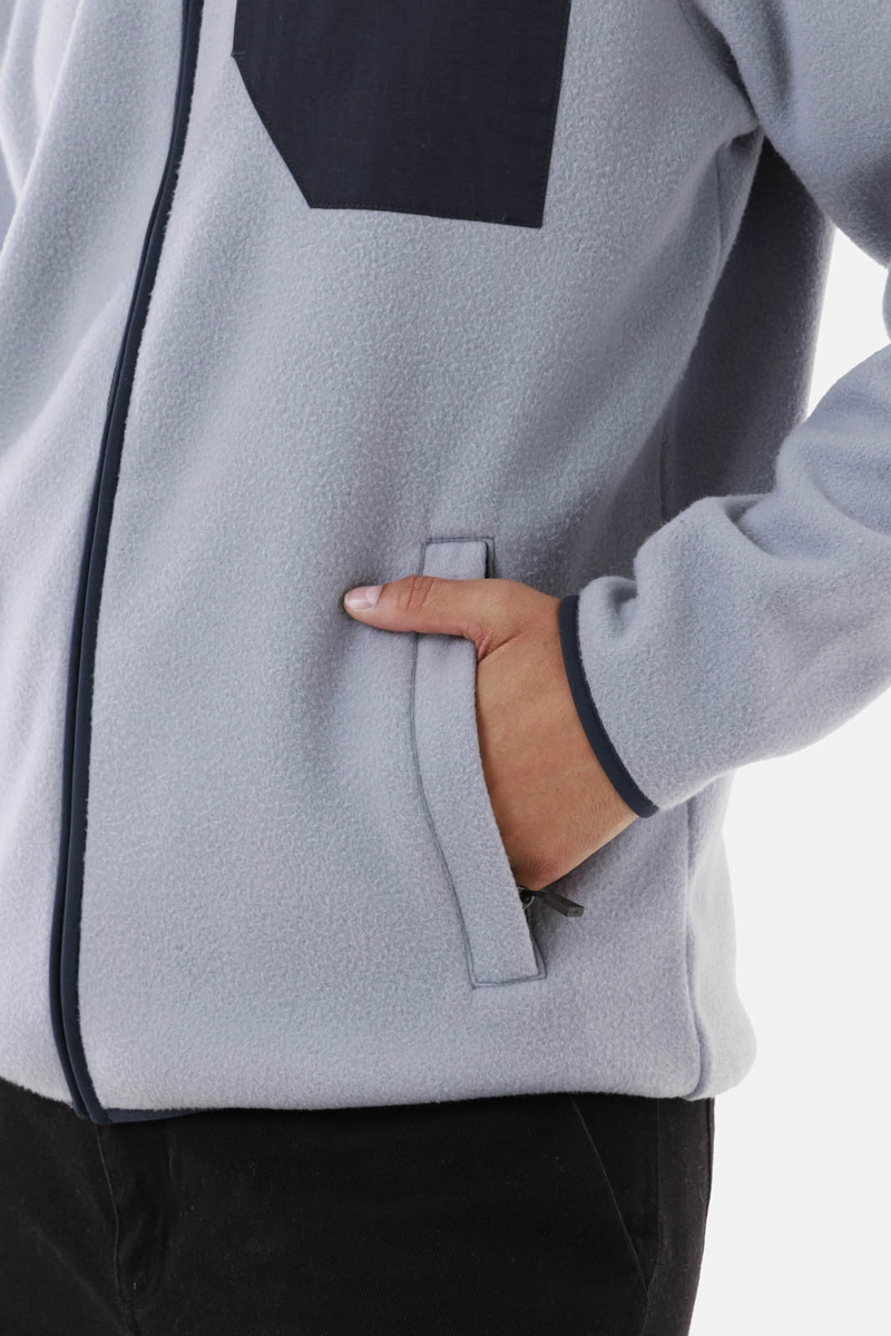 POLAR HOMBRE CINDER FULL-ZIP GRIS CLARO BURTON - 7