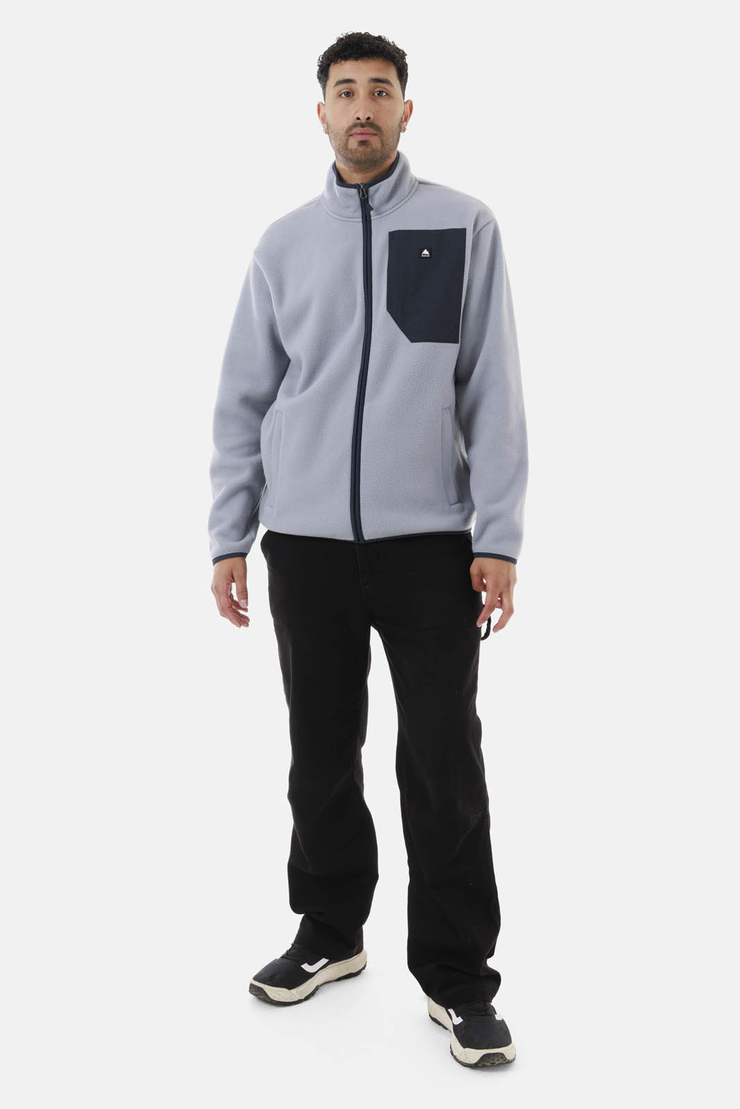 POLAR HOMBRE CINDER FULL-ZIP GRIS CLARO BURTON - 8