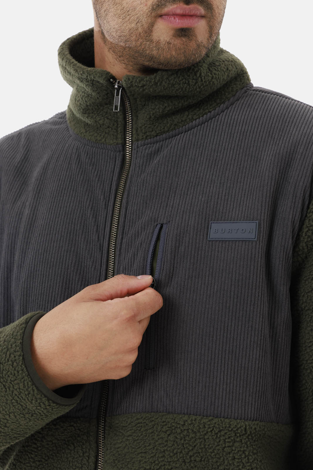 POLAR HOMBRE SHERPA BONDED VERDE BURTON - 6