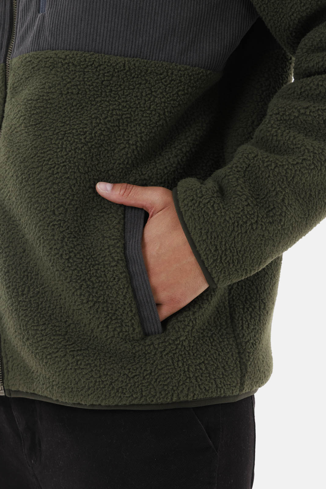 POLAR HOMBRE SHERPA BONDED VERDE BURTON - 7