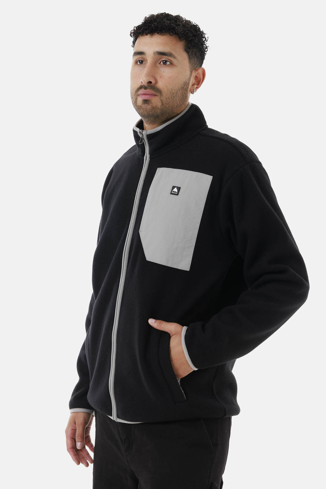 POLAR HOMBRE CINDER FULL-ZIP GRIS OSCURO BURTON - 2