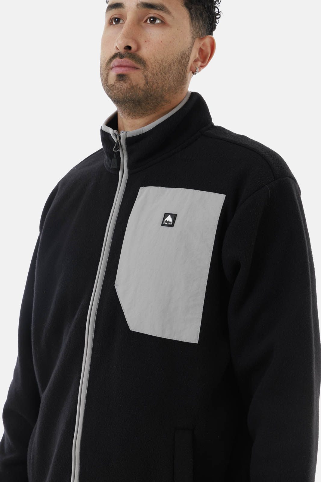 POLAR HOMBRE CINDER FULL-ZIP GRIS OSCURO BURTON - 5