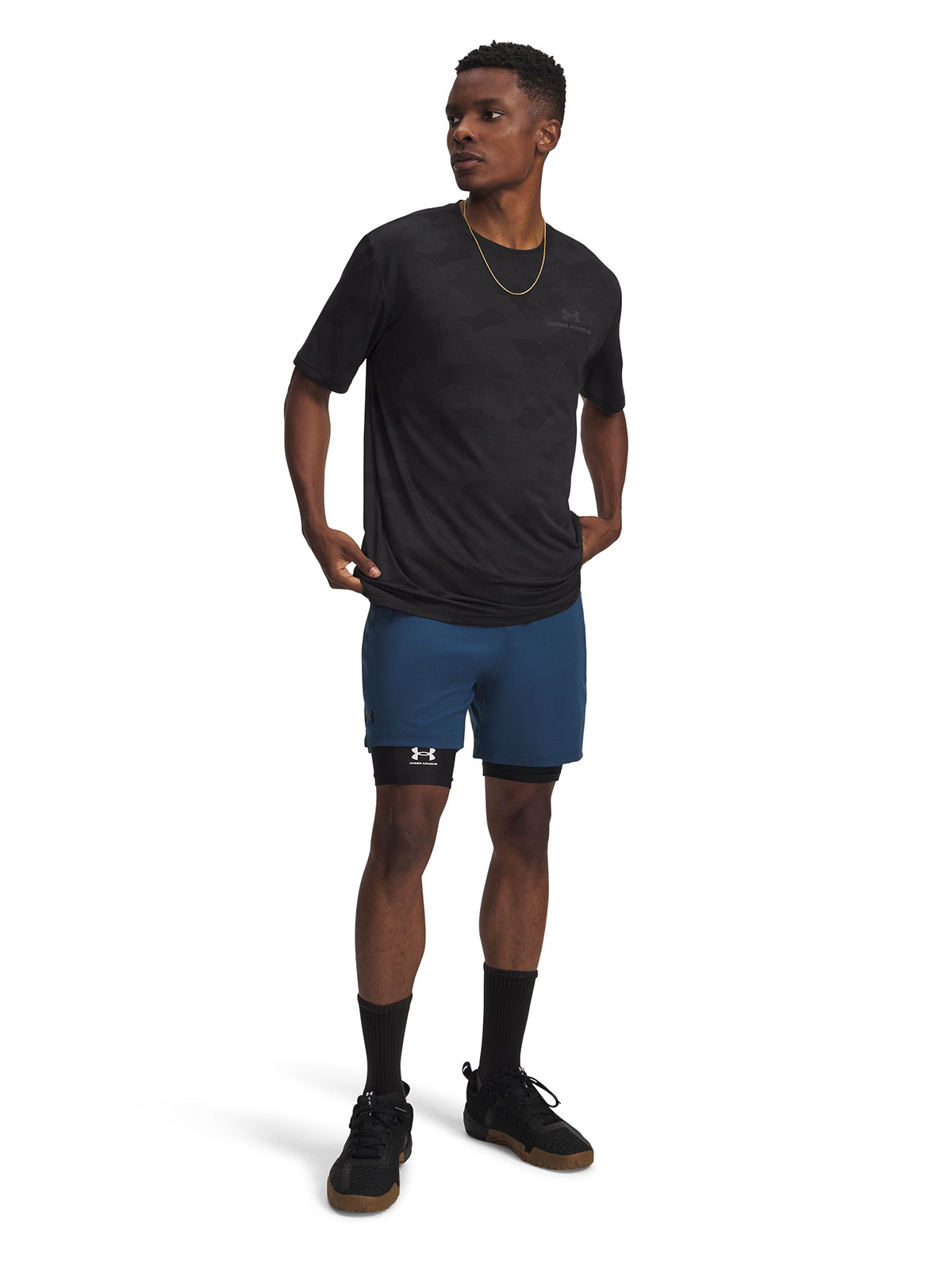 SHORT UA VANISH WOVEN 6' AZUL HOMBRE UNDER ARMOUR - 4