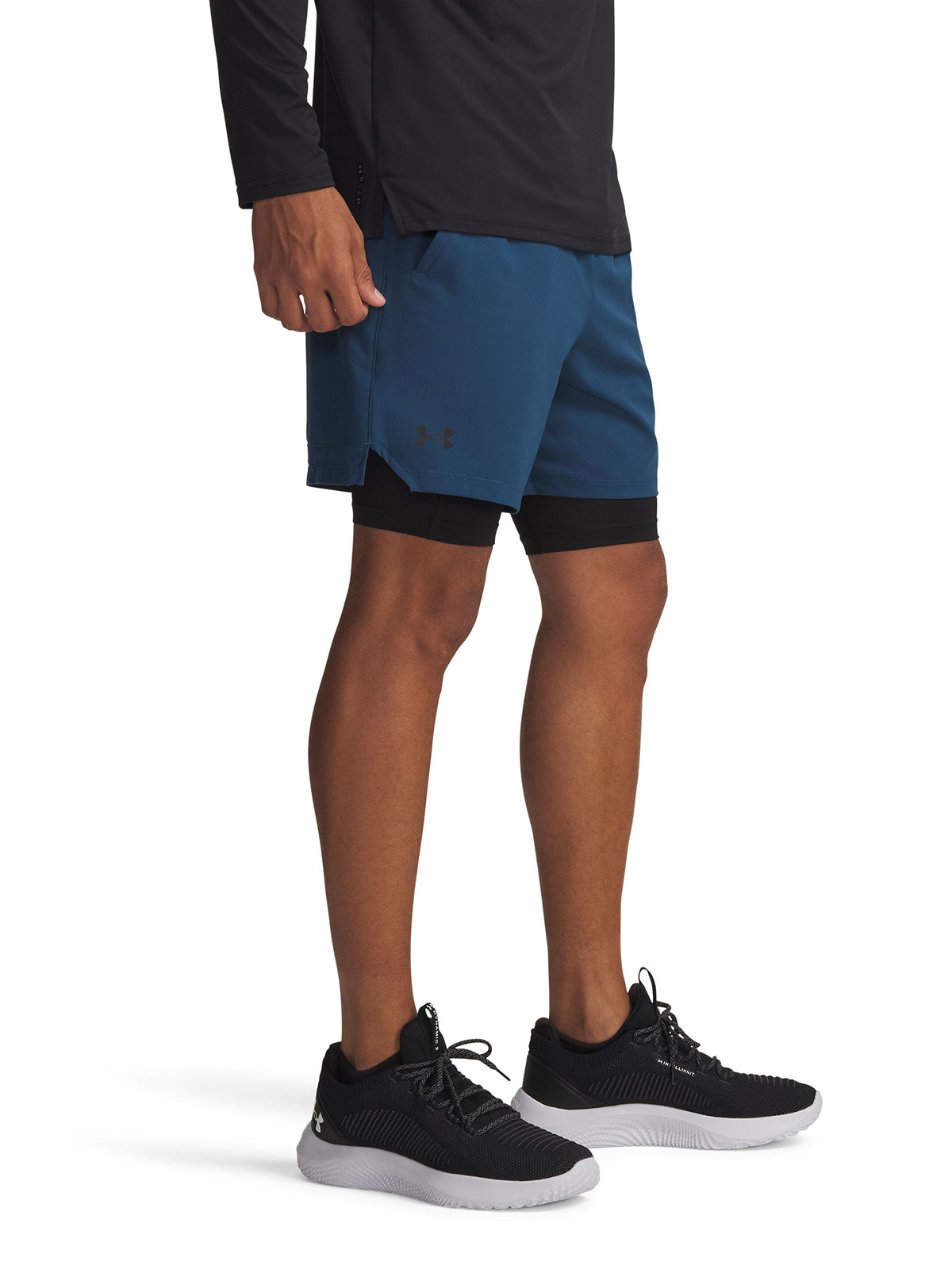 SHORT UA VANISH WOVEN 2 EN 1 AZUL HOMBRE UNDER ARMOUR - 1