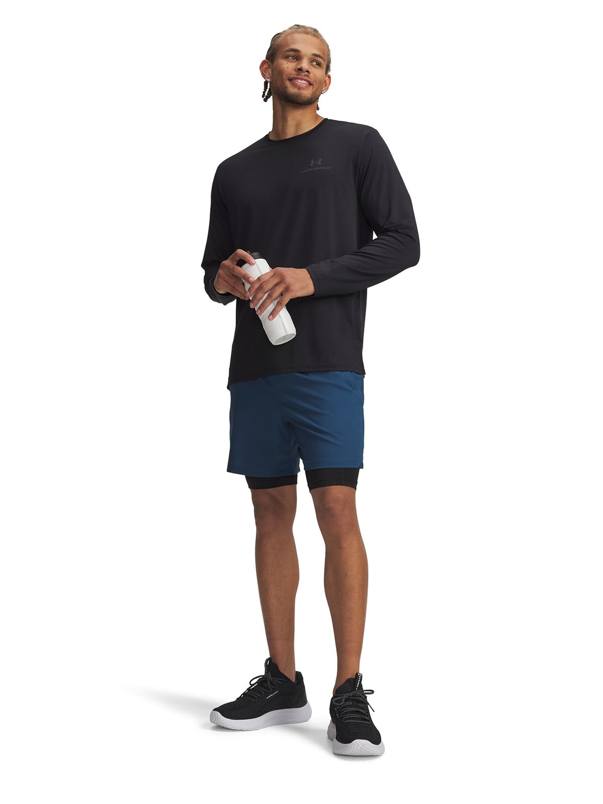SHORT UA VANISH WOVEN 2 EN 1 AZUL HOMBRE UNDER ARMOUR - 4
