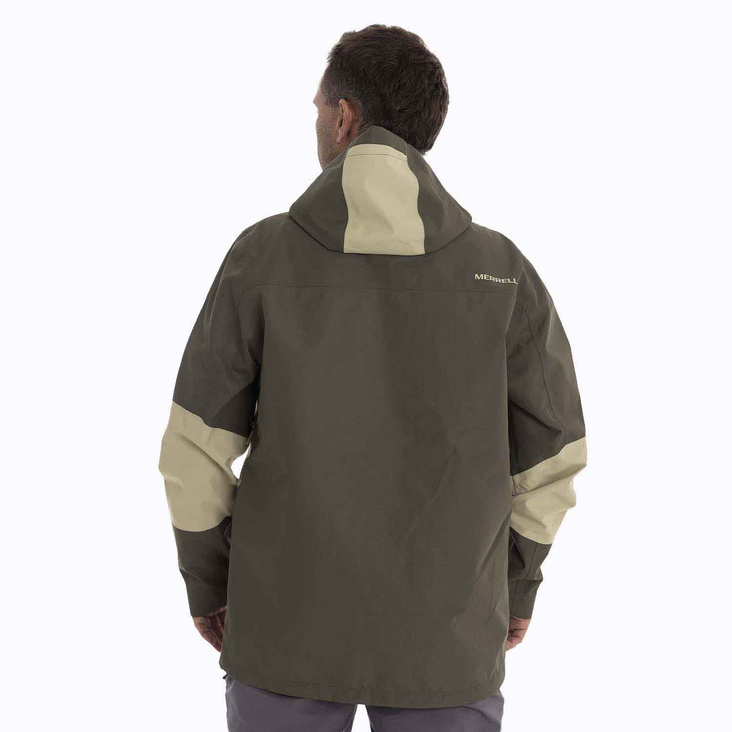 IMPERMEABLE HOMBRE BRAVO HARD SHELL CAFE  OSCURO MERRELL - 4