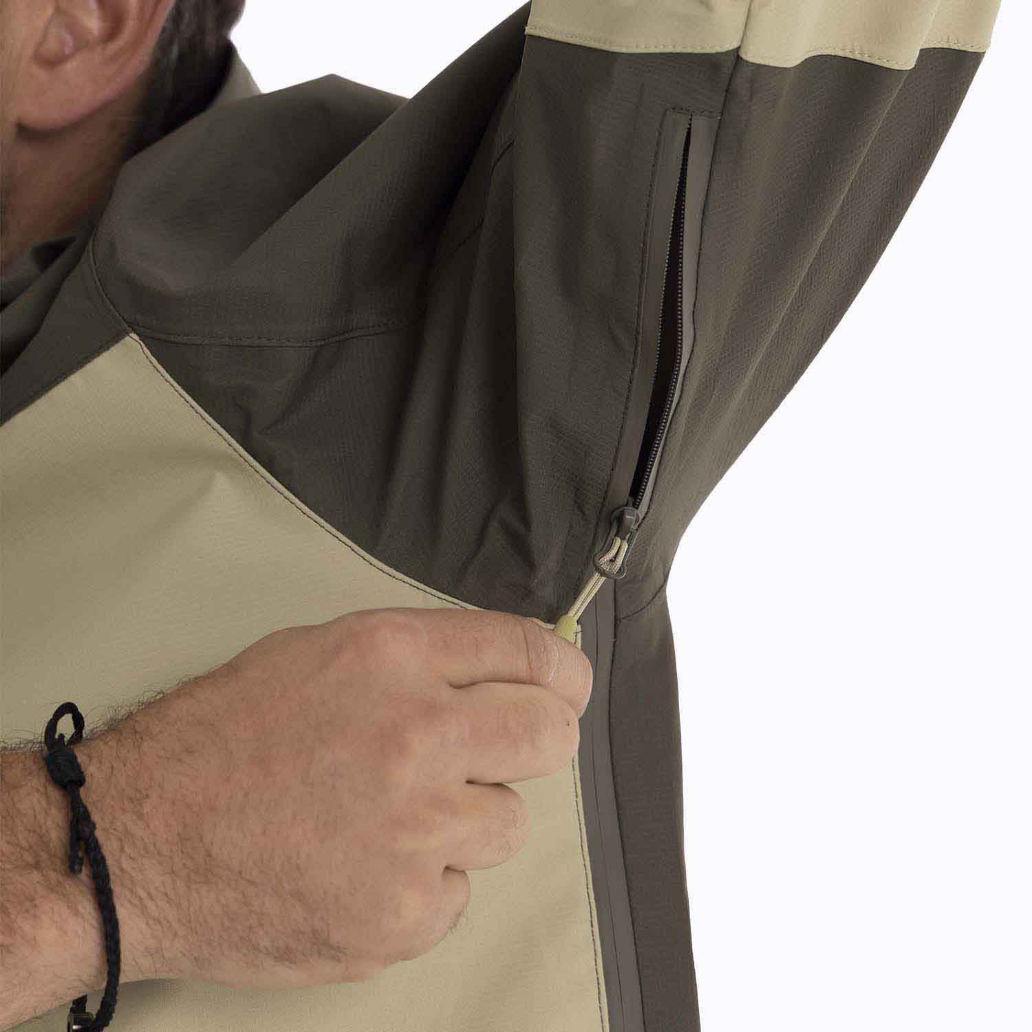 IMPERMEABLE HOMBRE BRAVO HARD SHELL CAFE  OSCURO MERRELL - 8