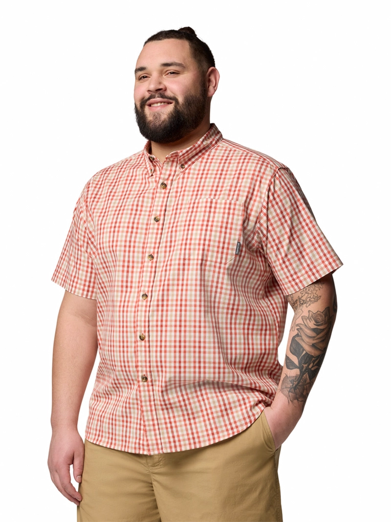 CAMISA MANGA CORTA HOMBRE RAPID RIVERS II ROJO COLUMBIA - 2