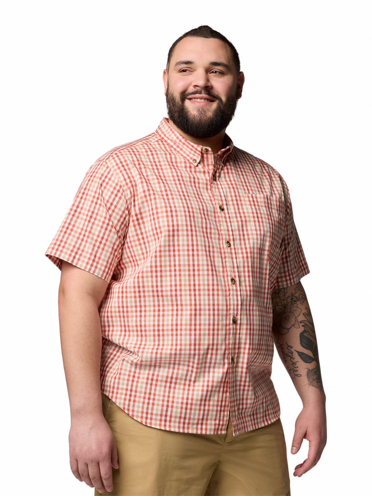 CAMISA MANGA CORTA HOMBRE RAPID RIVERS II ROJO COLUMBIA - 5