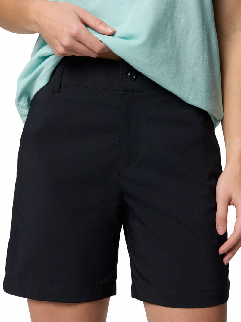 SHORT MUJER SILVER RIDGE NEGRO COLUMBIA - 4