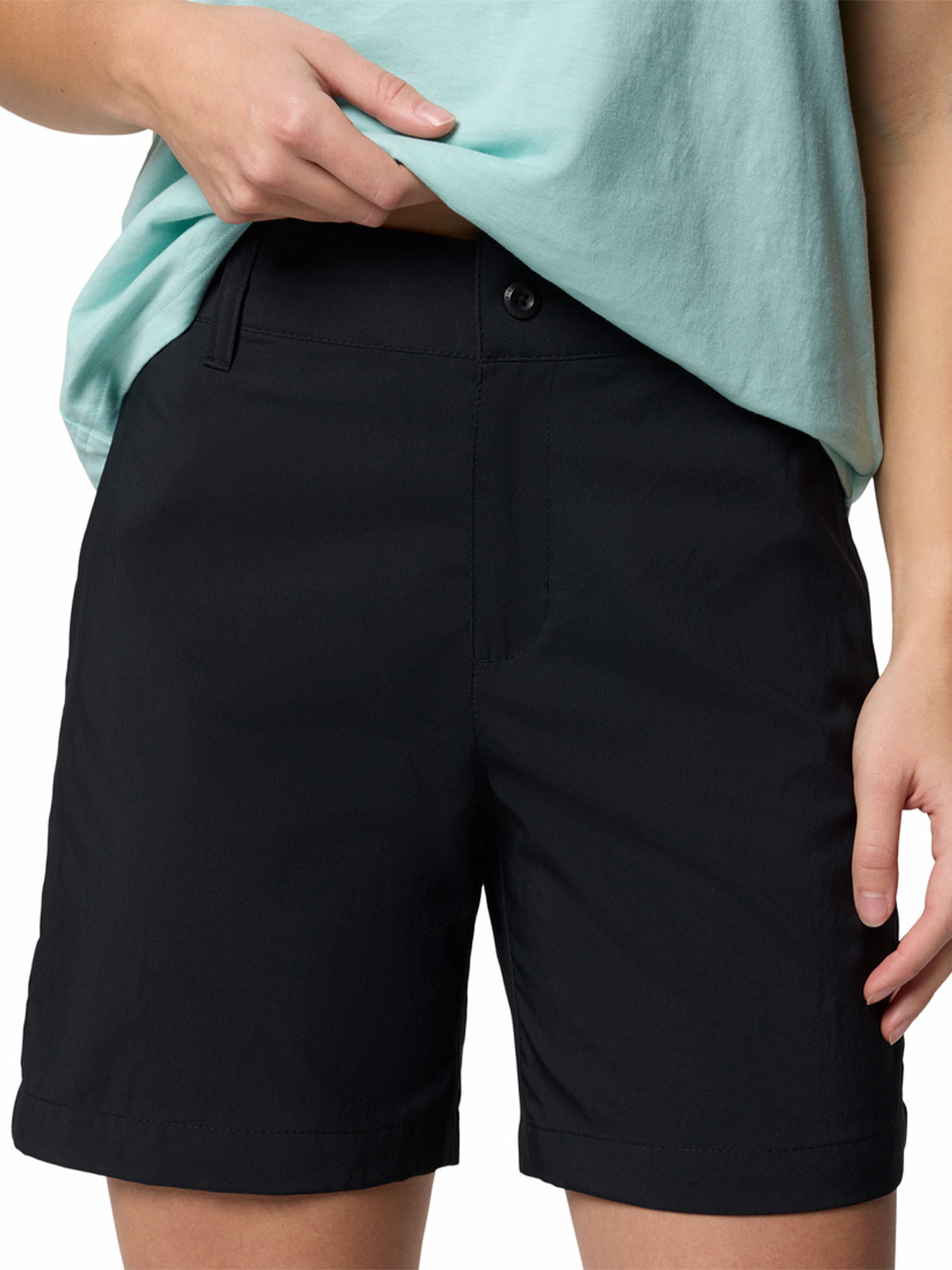 SHORT MUJER SILVER RIDGE NEGRO COLUMBIA - 4