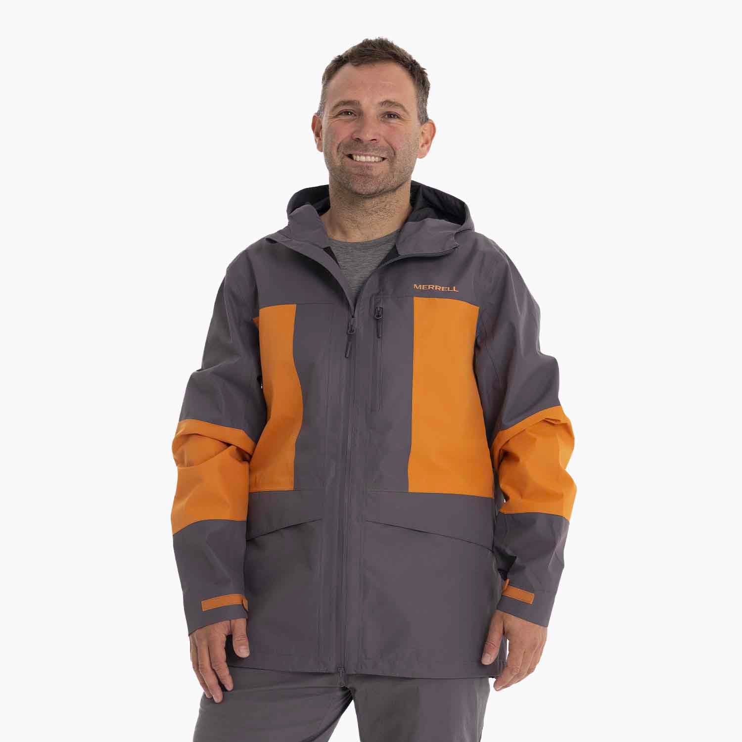 IMPERMEABLE HOMBRE BRAVO HARD SHELL GRIS MERRELL - 1