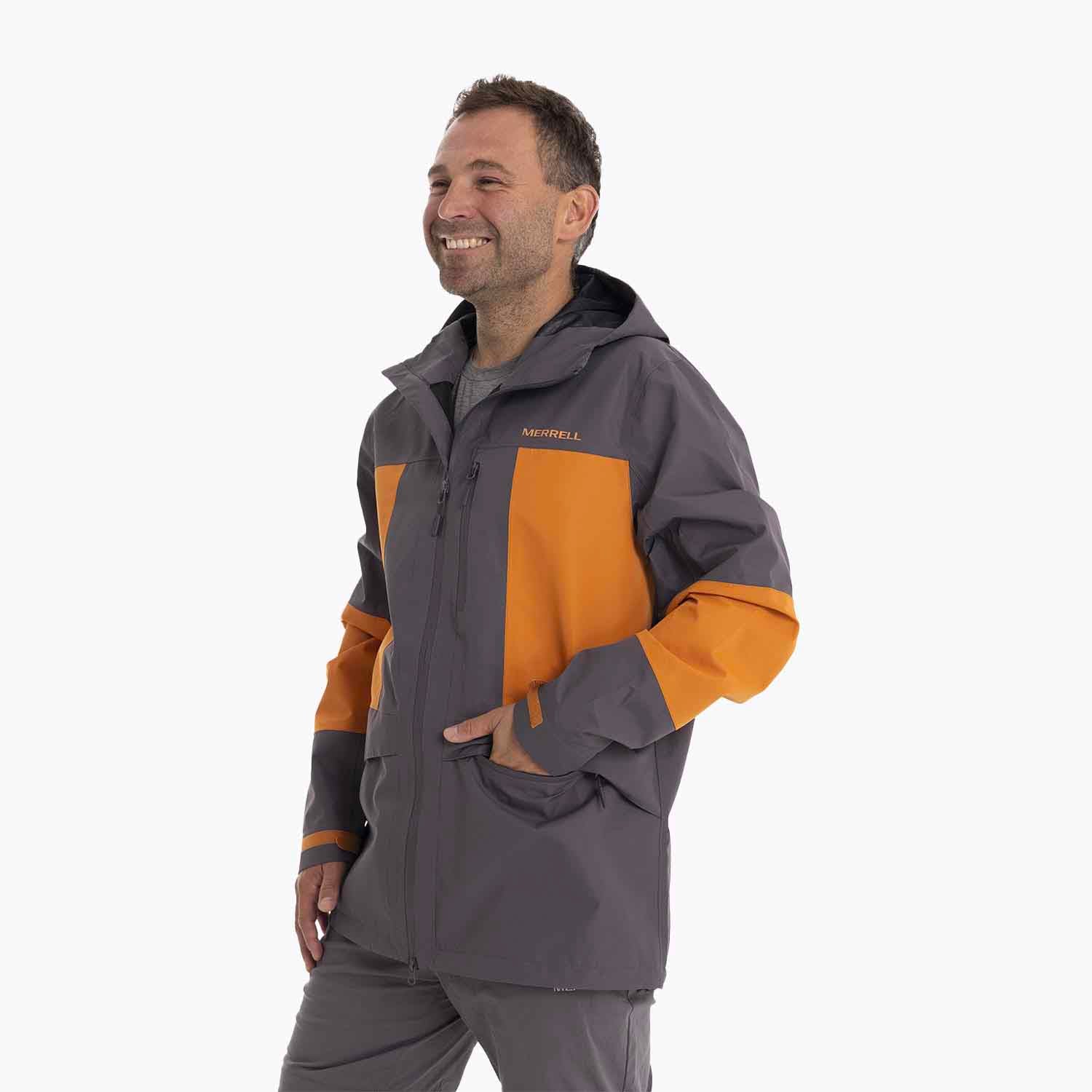 IMPERMEABLE HOMBRE BRAVO HARD SHELL GRIS MERRELL - 2