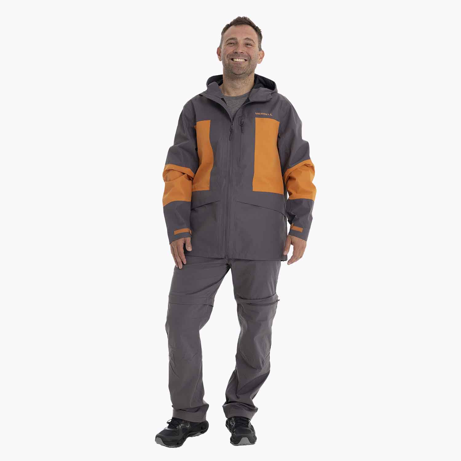 IMPERMEABLE HOMBRE BRAVO HARD SHELL GRIS MERRELL - 5
