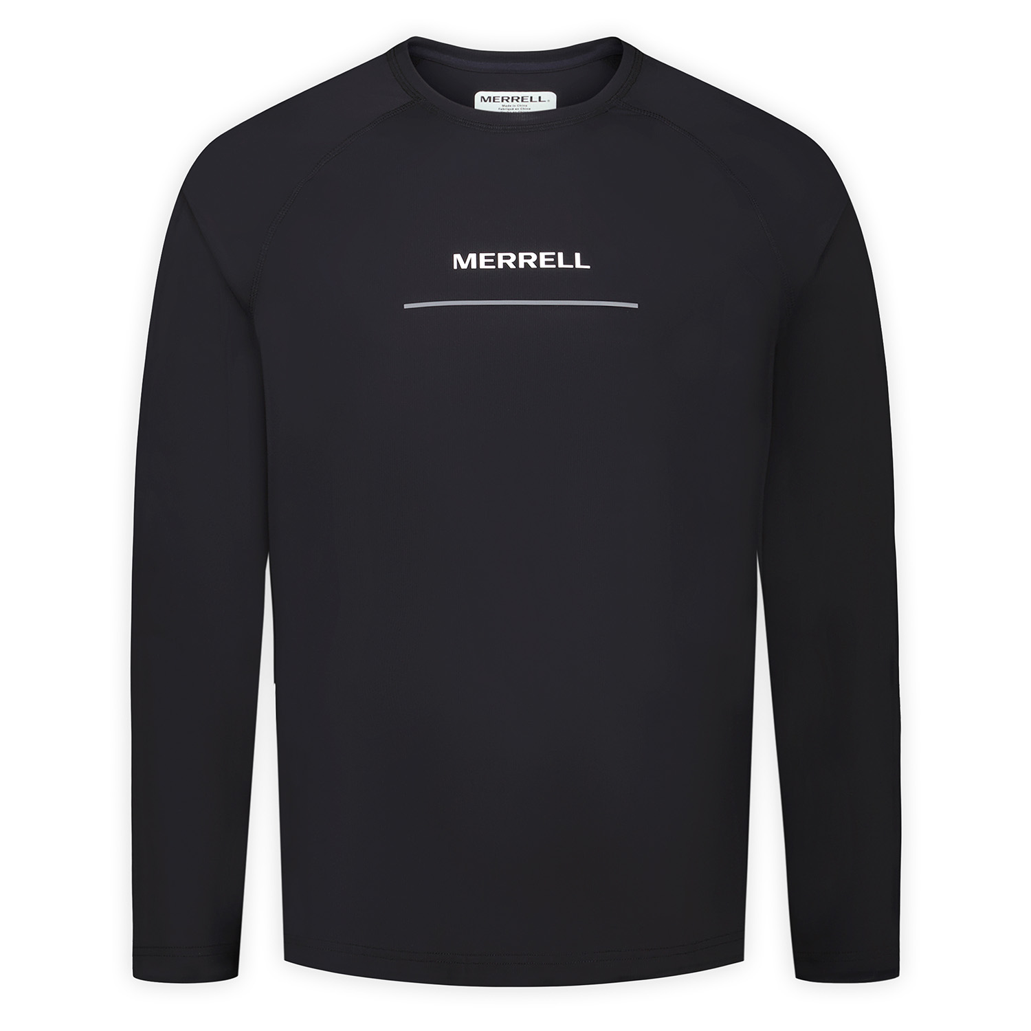POLERA ML HOMBRE ROWAN LS RAGLAN RUNNING NEGRO MERRELL - 7