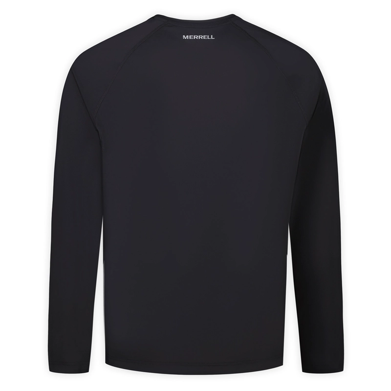 POLERA ML HOMBRE ROWAN LS RAGLAN RUNNING NEGRO MERRELL - 8