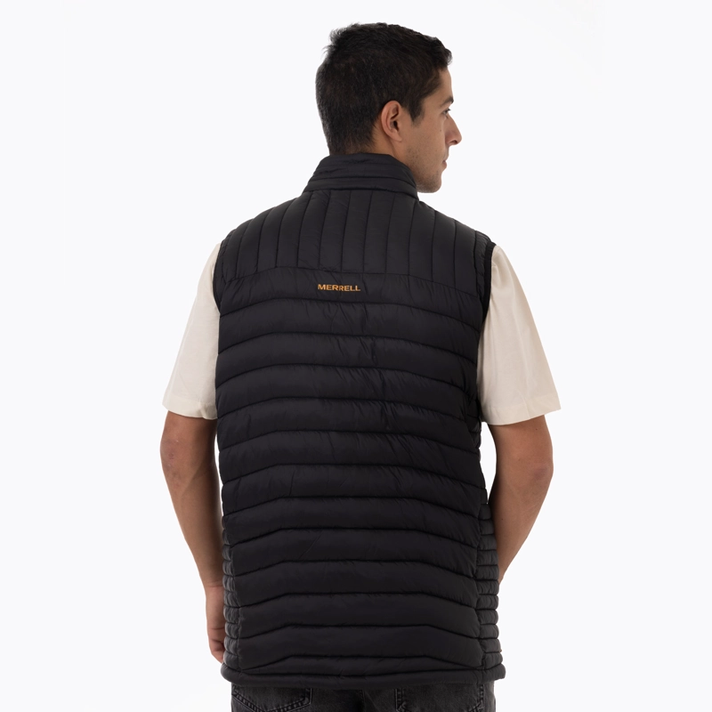 PARKA SIN MANGAS HOMBRE FULL ZIPPER NEGRO MERRELL - 4