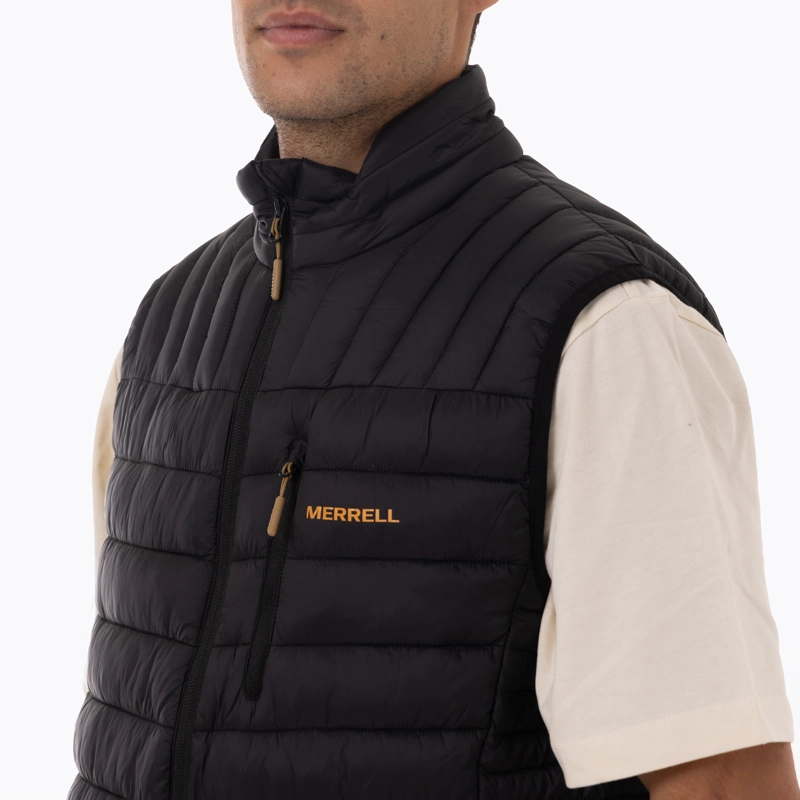 PARKA SIN MANGAS HOMBRE FULL ZIPPER NEGRO MERRELL - 5