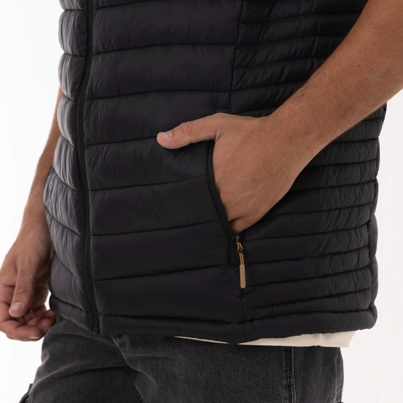 PARKA SIN MANGAS HOMBRE FULL ZIPPER NEGRO MERRELL - 6