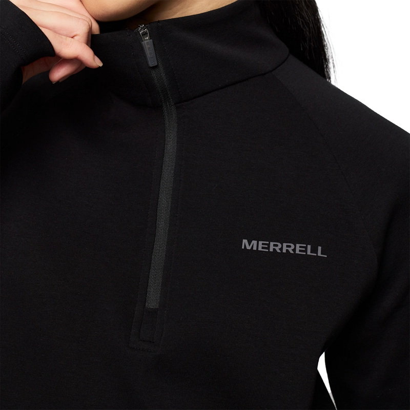 POLAR MUJER RILEY QUARTER MID ZIP LAYER NEGRO MERRELL - 6