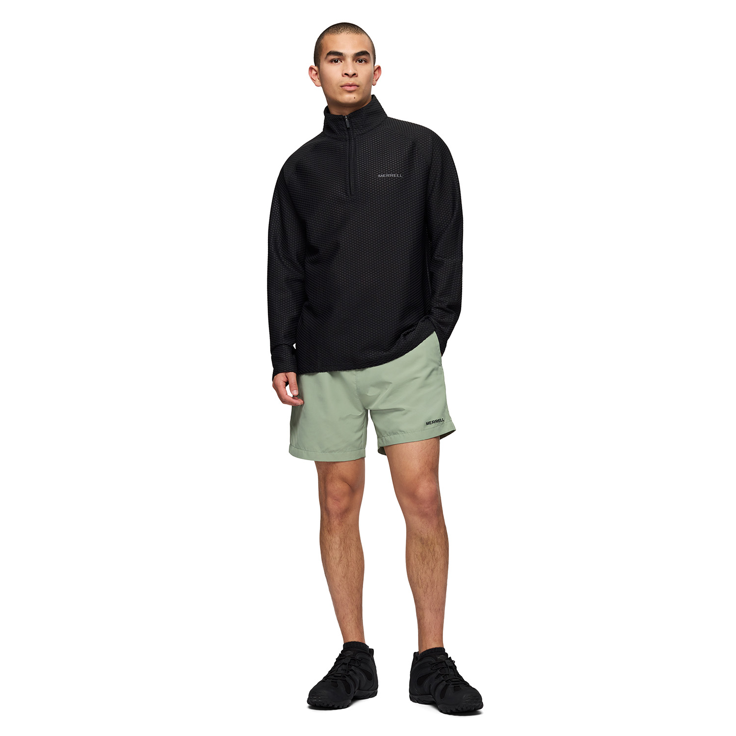 POLAR HOMBRE TEEBO MID LAYER TEXTURE NEGRO MERRELL - 5