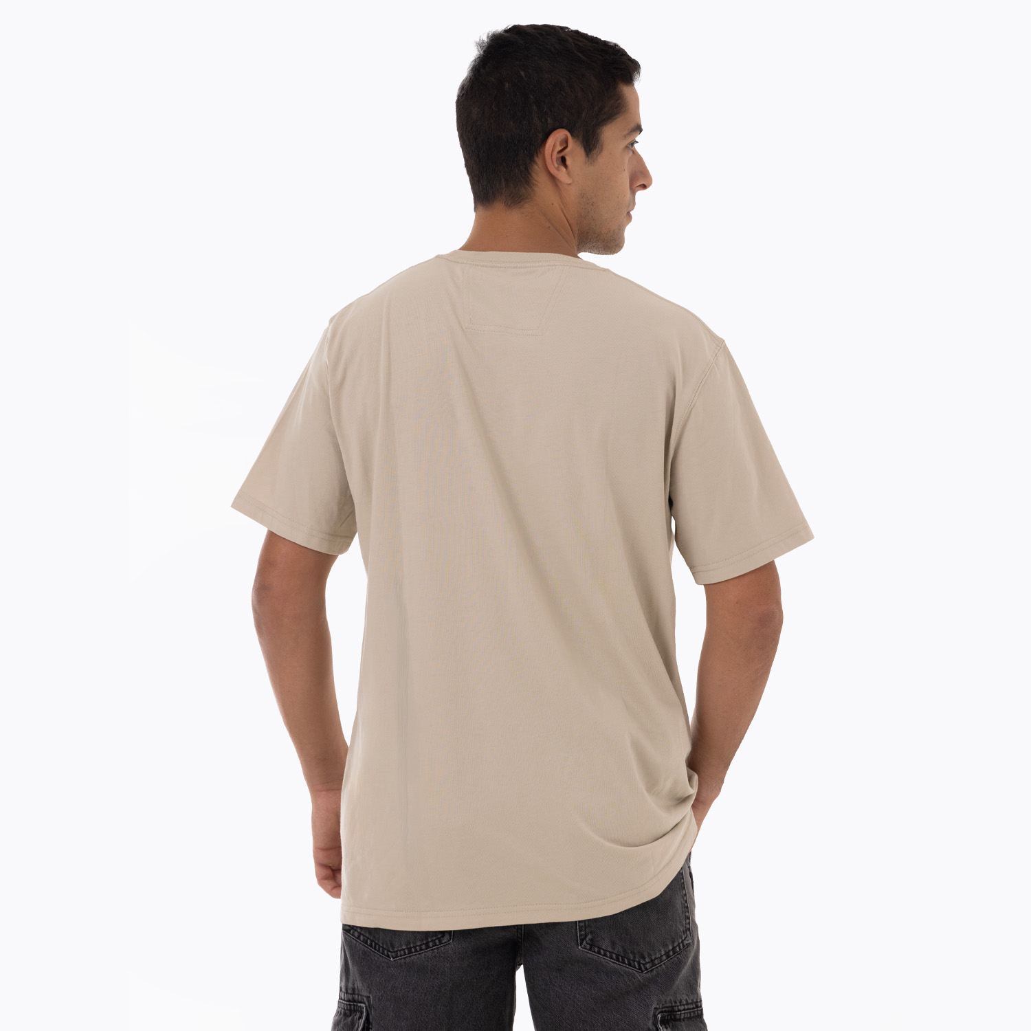 POLERA MANGA CORTA HOMBRE LOGO TEE BEIGE MERRELL - 4
