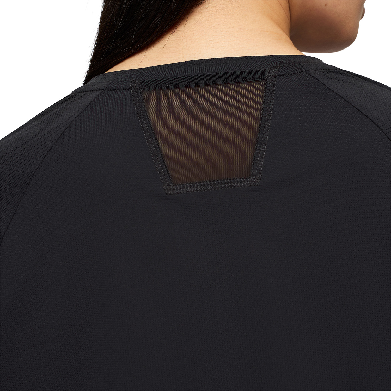 POLERA ML MUJER SAFAN RUNNING LS RAGLAN NEGRO MERRELL - 6