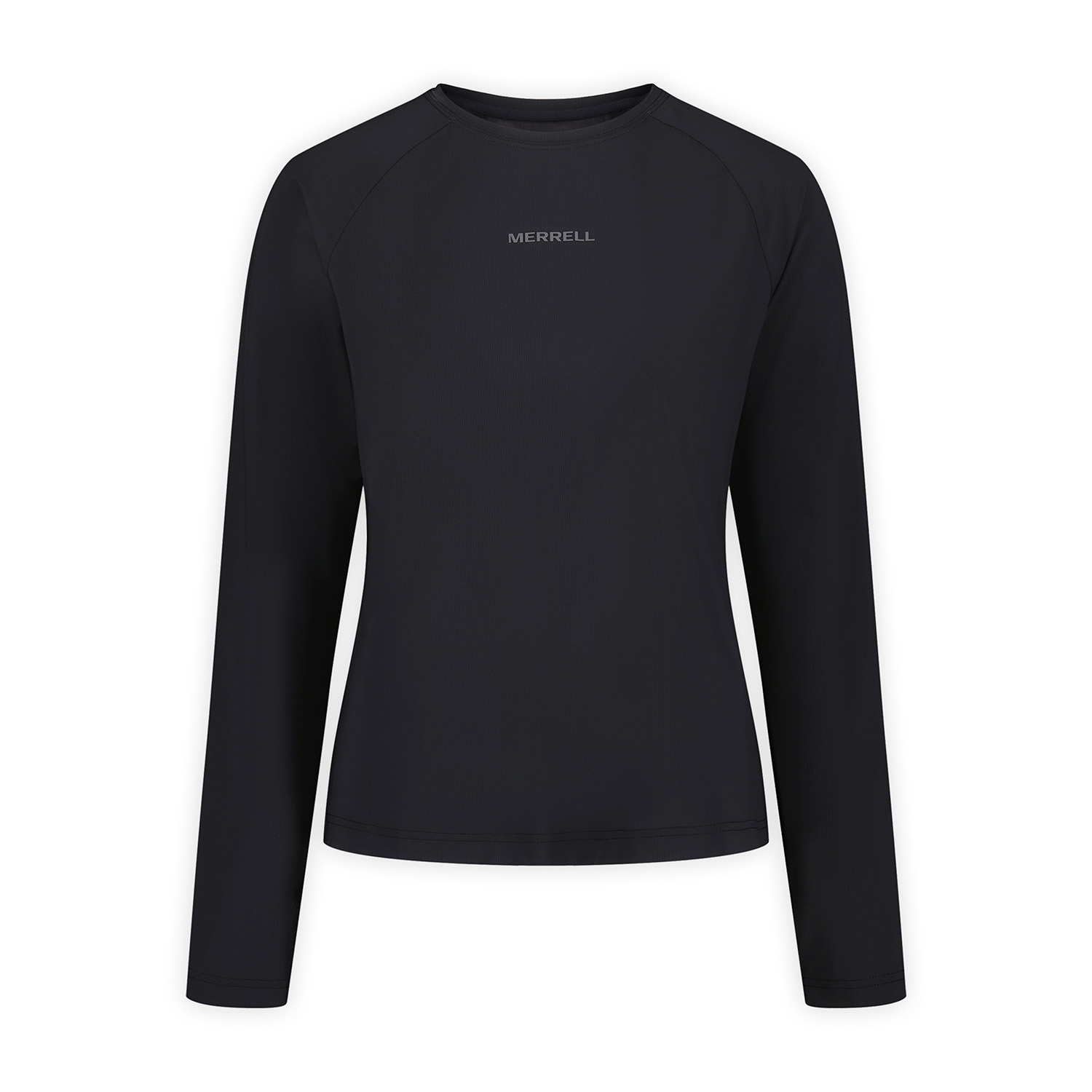 POLERA ML MUJER SAFAN RUNNING LS RAGLAN NEGRO MERRELL - 7