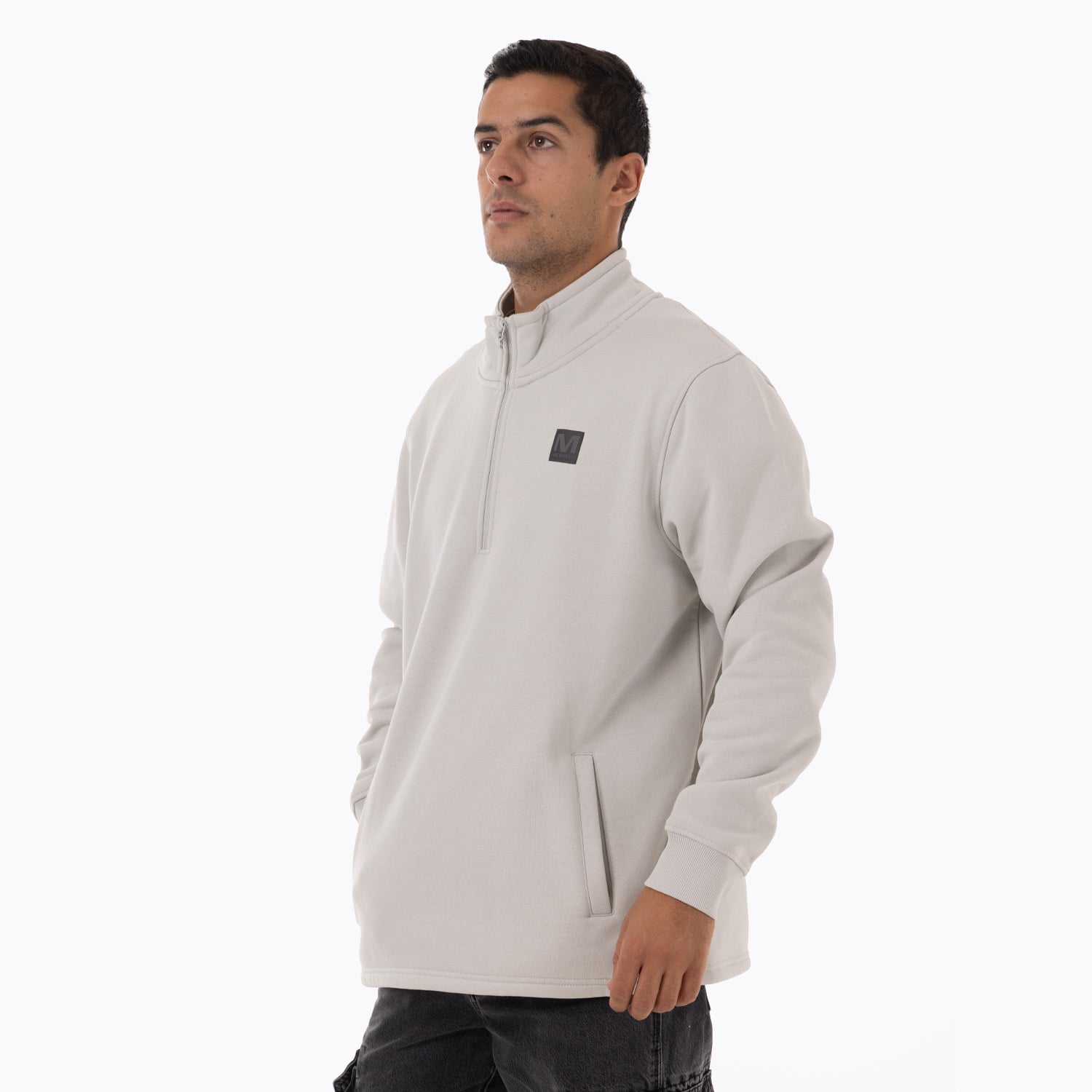 POLERON HOMBRE LEPAIS ZIP GRIS CLARO MERRELL - 2