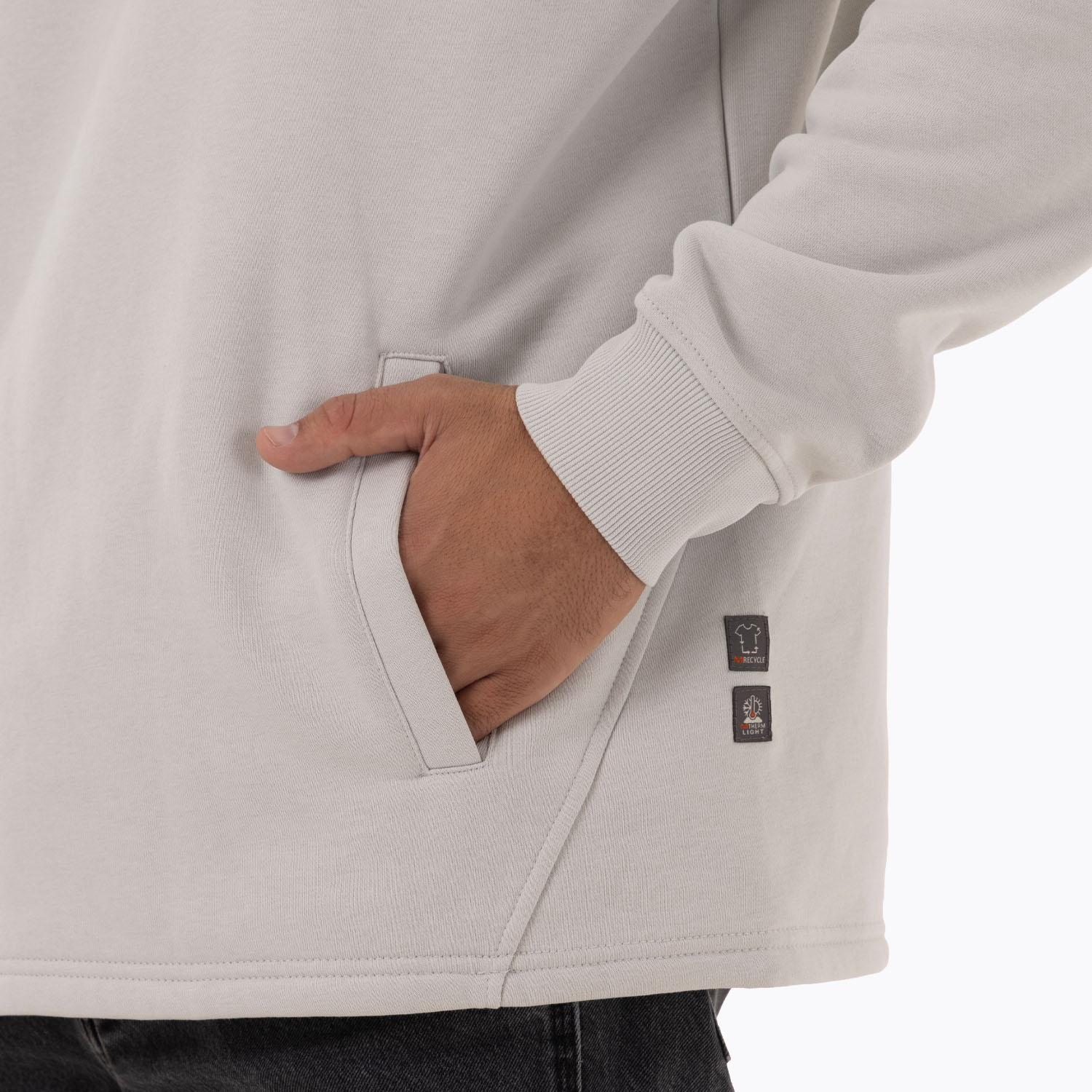 POLERON HOMBRE LEPAIS ZIP GRIS CLARO MERRELL - 6