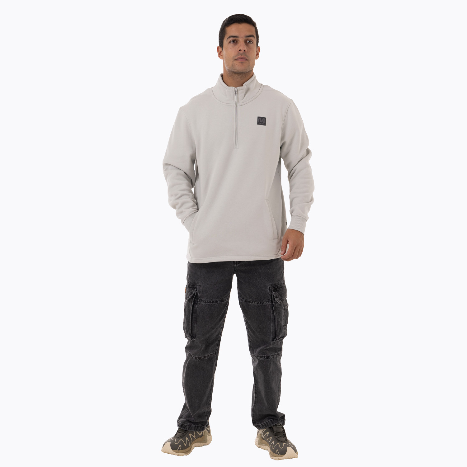 POLERON HOMBRE LEPAIS ZIP GRIS CLARO MERRELL - 7