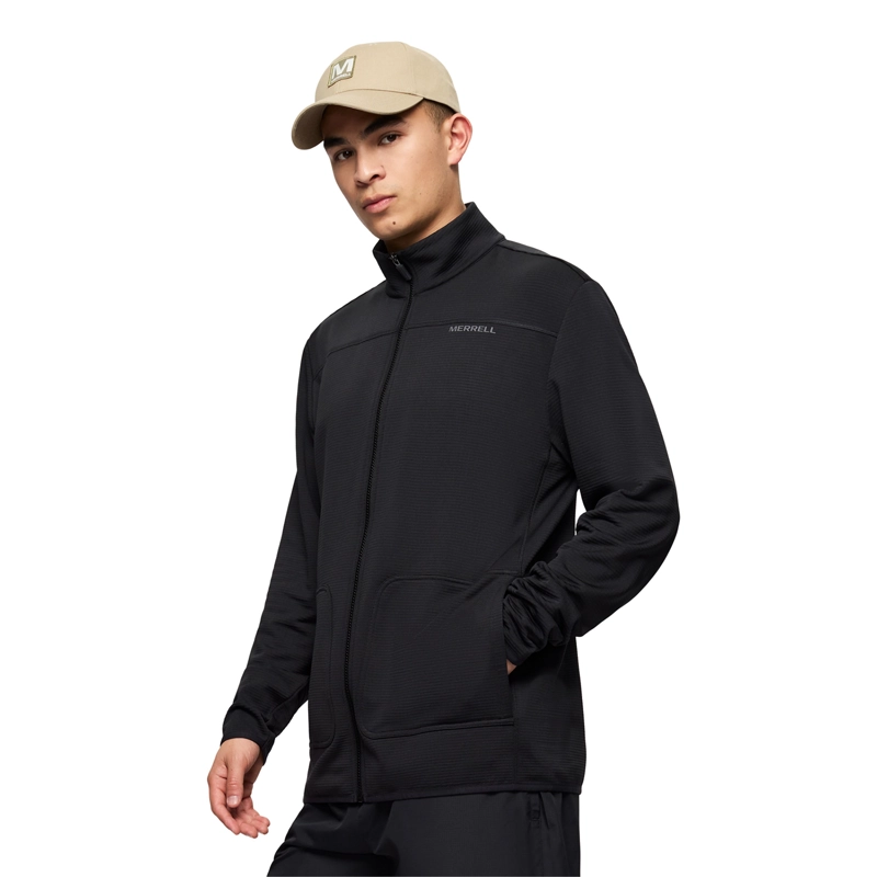 POLAR HOMBRE LAWRENCE MOCK NECK MID LAYER NEGRO MERRELL - 2