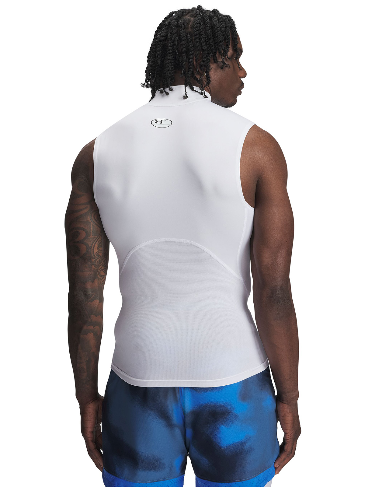 PRIMERA CAPA SUPERIOR HOMBRE HEATGEAR MOCK BLANCO UNDER ARMOUR - 5