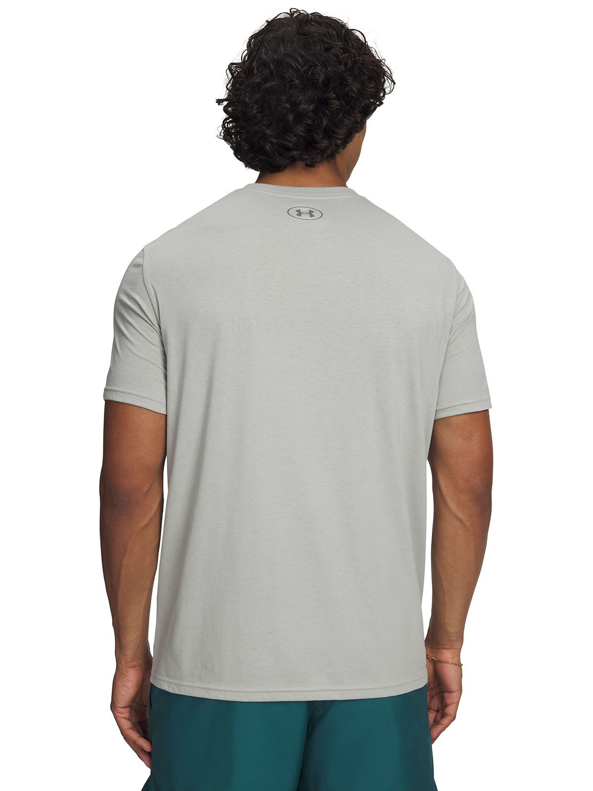 POLERA M/C HOMBRE LEFT CHEST LOGO GRIS UNDER ARMOUR - 2
