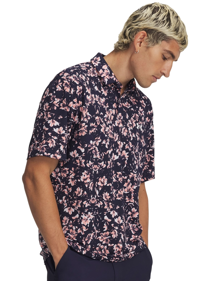 UNDER ARMOUR POLERA M/C HOMBRE MATCHPLAY PRINTED POLO POLERA AZUL UNDER ARMOUR
