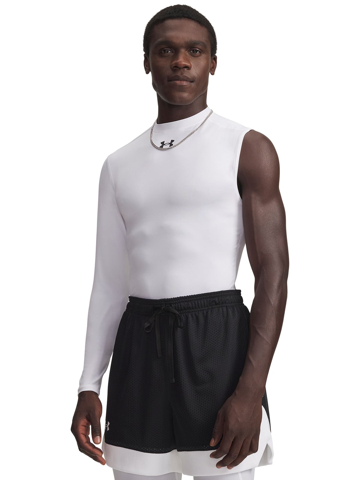 PRIMERA CAPA SUPERIOR HOMBRE HG ASYMM LEFT TOP BLANCO UNDER ARMOUR - 1