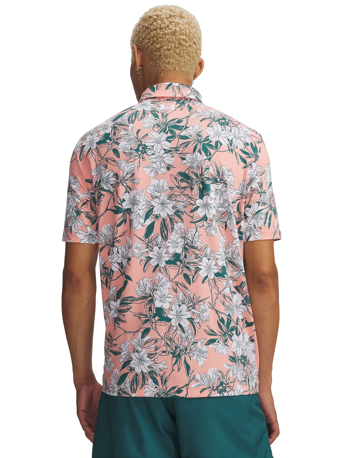 POLERA M/C HOMBRE MATCHPLAY PRINTED POLO POLERA ROSADO UNDER ARMOUR - 2