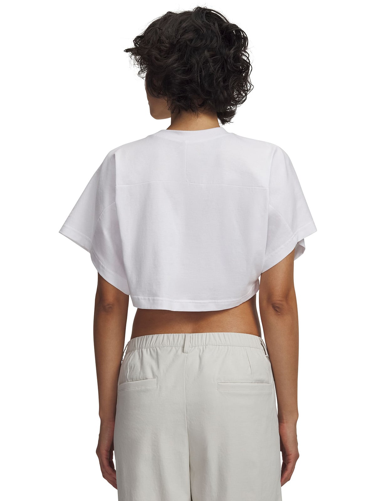 POLERA M/C MUJER CROPPED SCRIPT SS POLERA BLANCO UNDER ARMOUR - 2
