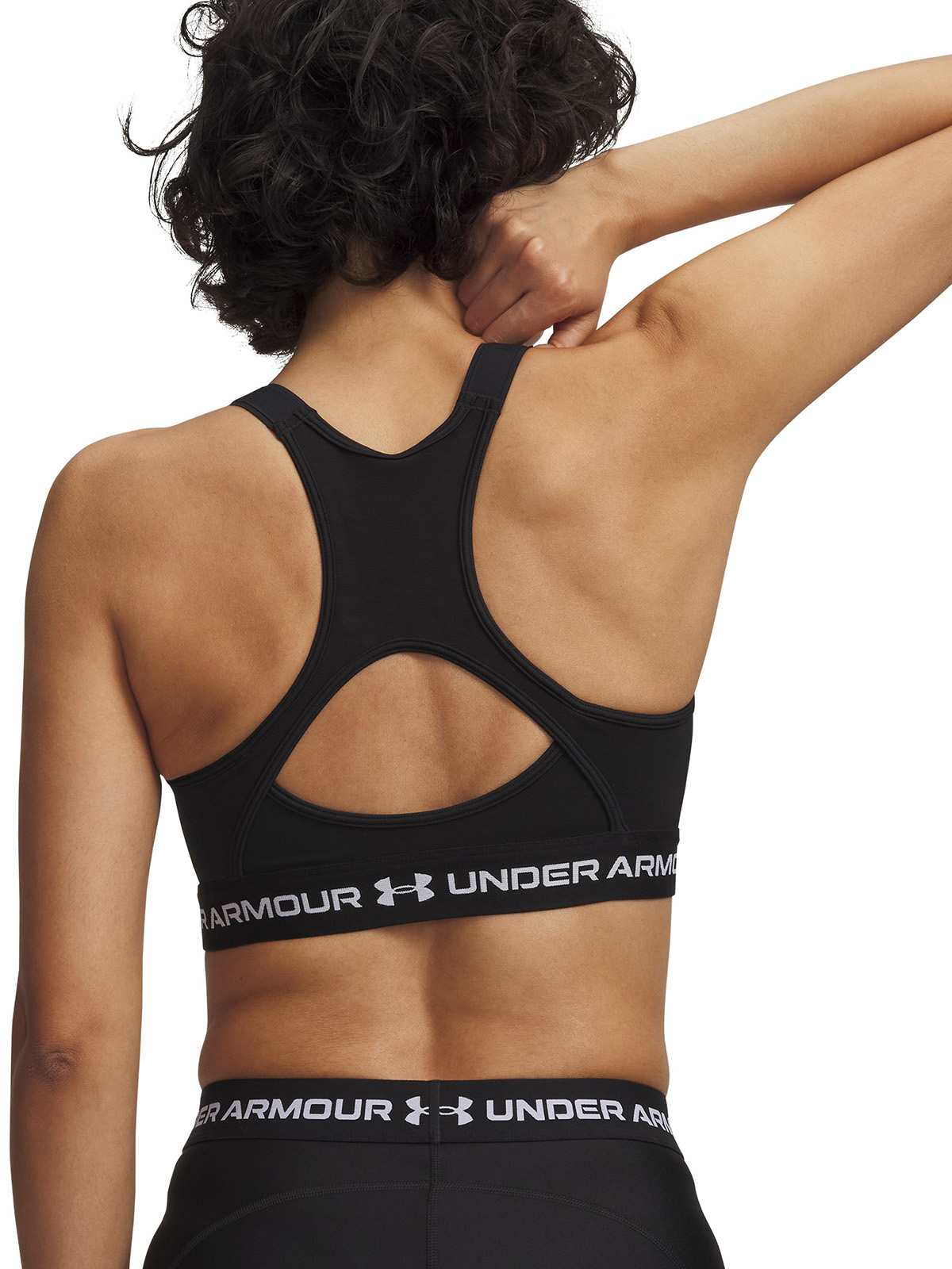 PETO MUJER HEATGEAR CROSSBACK HIGH NEGRO UNDER ARMOUR - 2