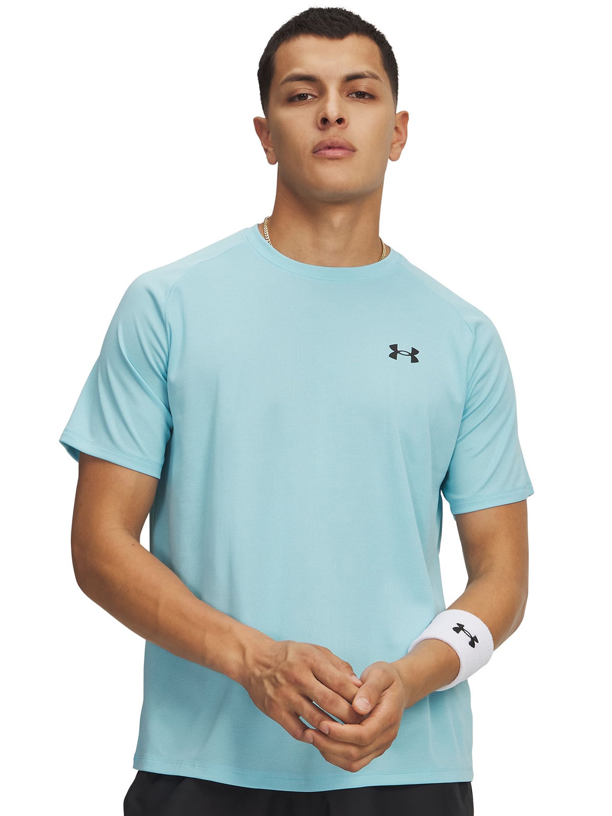 UNDER ARMOUR POLERA M/C HOMBRE TECH TEXTURED AZUL UNDER ARMOUR