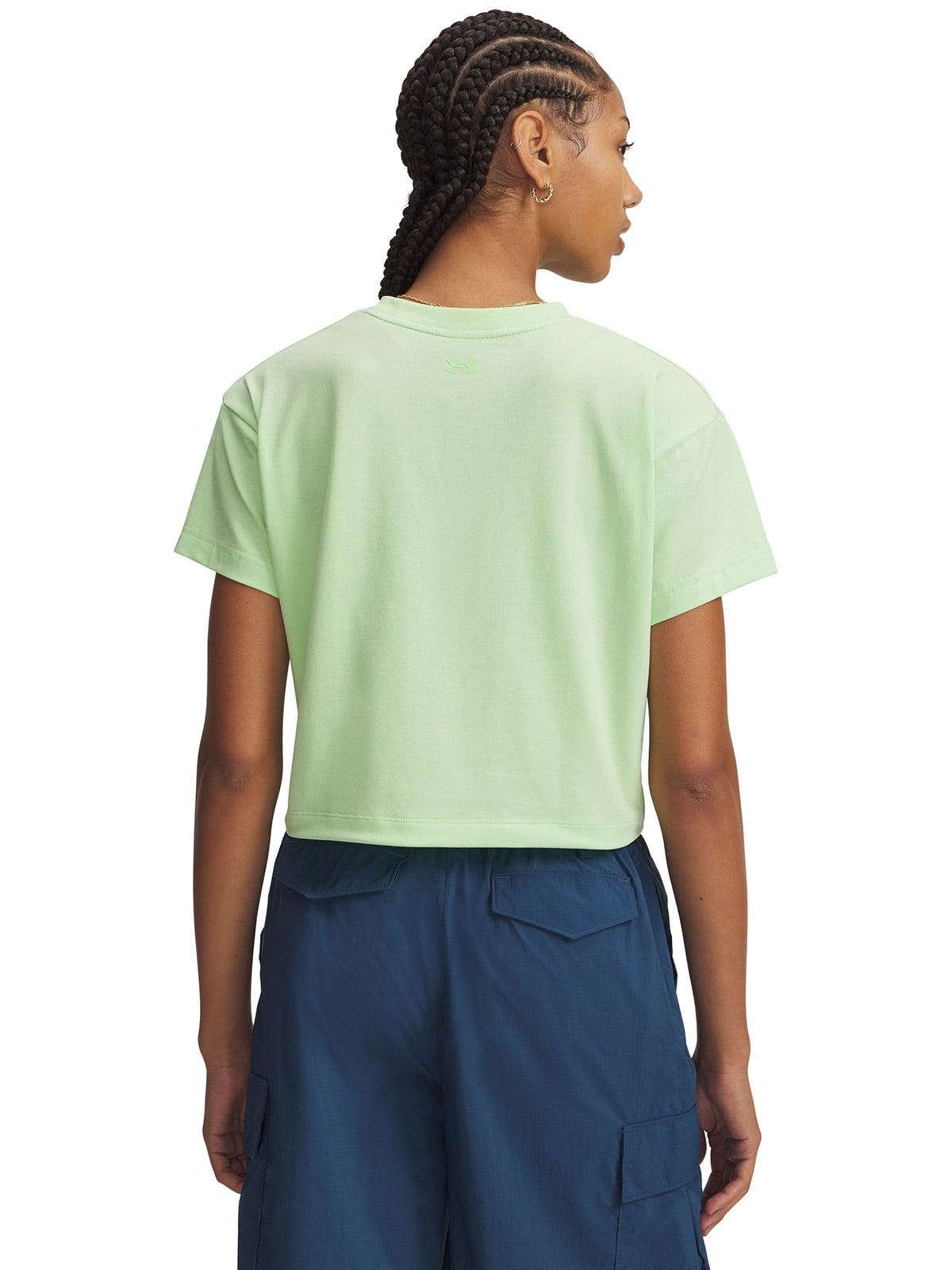 POLERA M/C MUJER BUNGEE HEM VERDE UNDER ARMOUR - 2