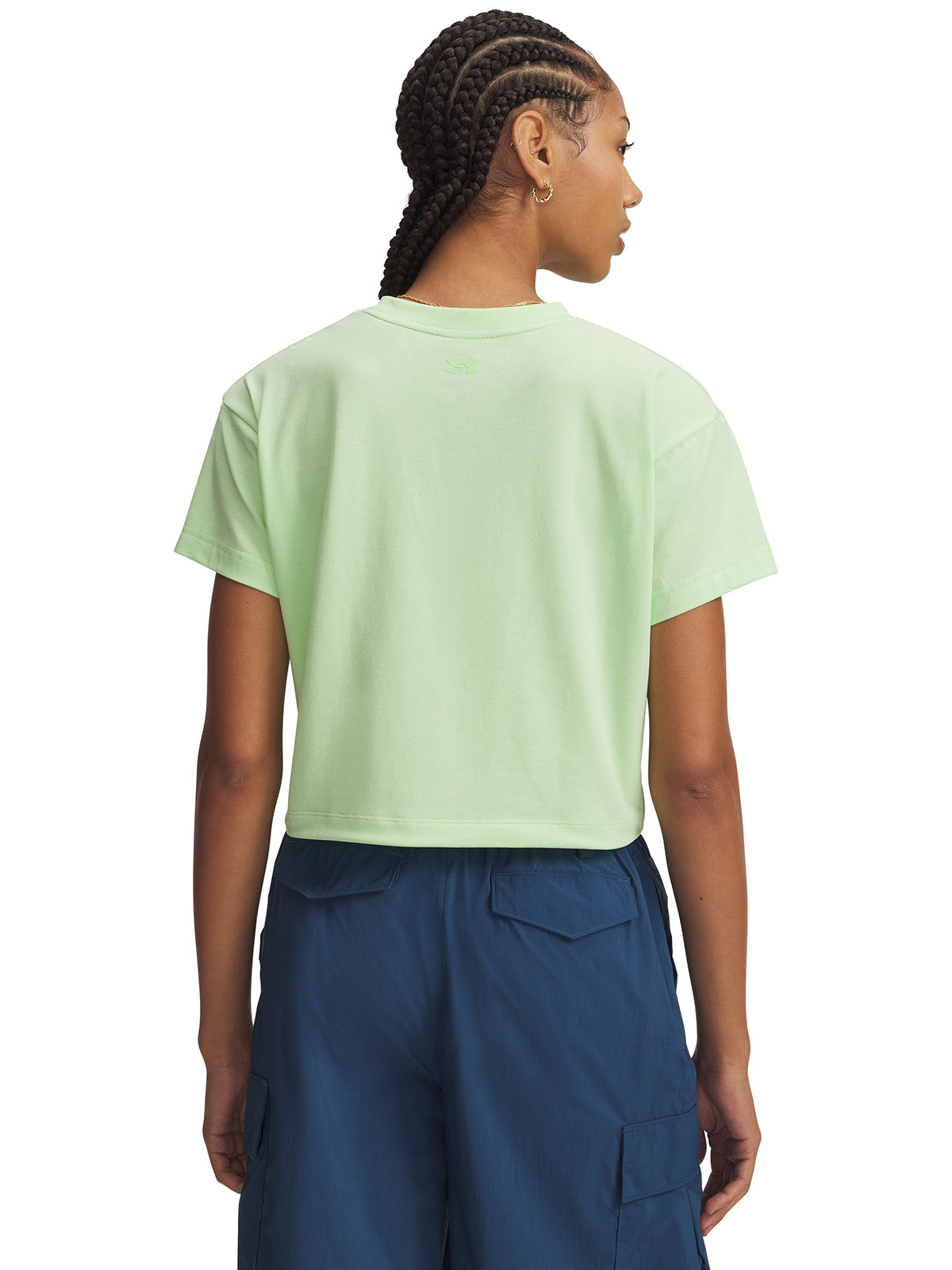 POLERA M/C MUJER BUNGEE HEM VERDE UNDER ARMOUR - 2