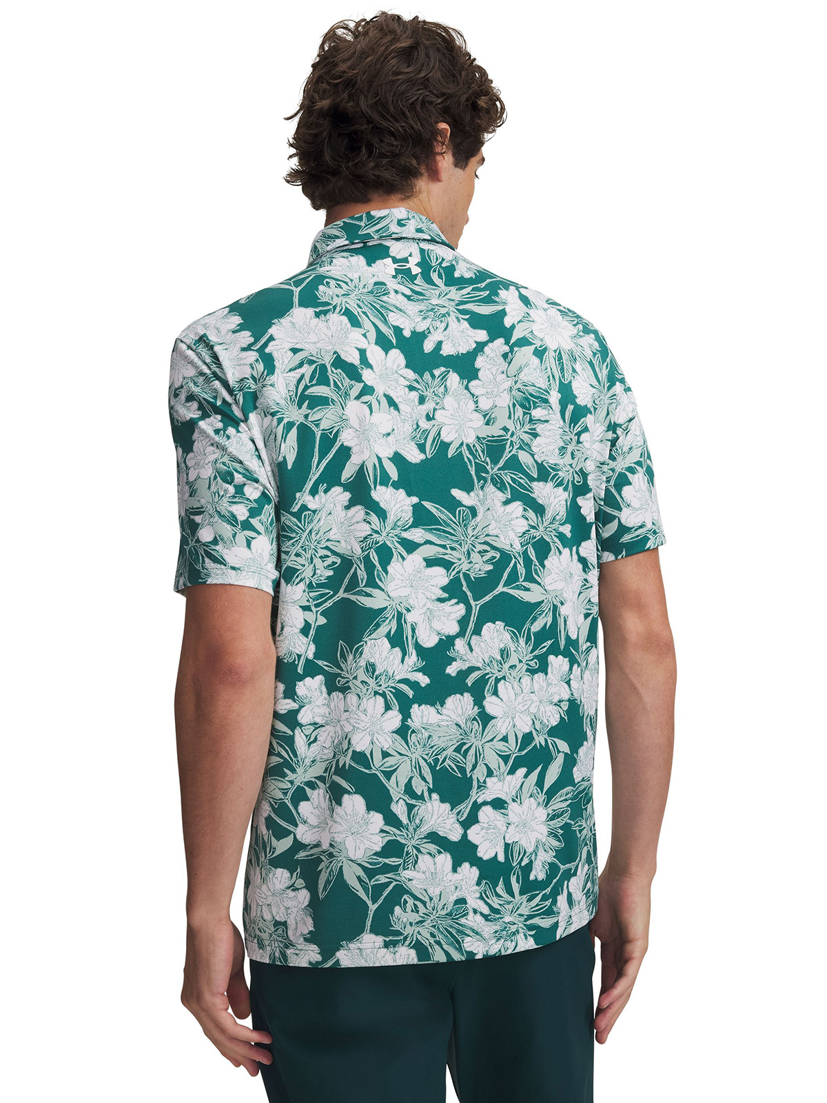 POLERA M/C HOMBRE MATCHPLAY PRINTED POLO POLERA VERDE UNDER ARMOUR - 2